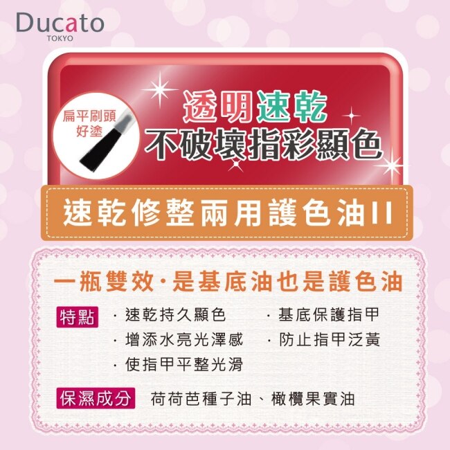 DUCATO速乾修整兩用護色油II/7ml