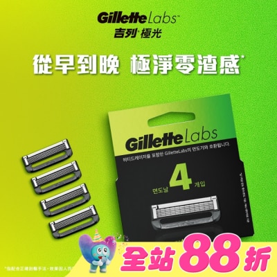 吉列 - 吉列 Labs 極光系列刮鬍刀頭 4刀入