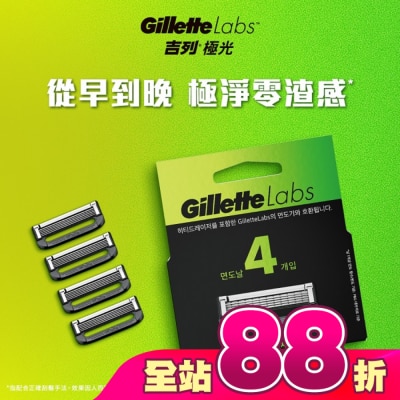 吉列 - 吉列 Labs 極光系列刮鬍刀頭 4刀入
