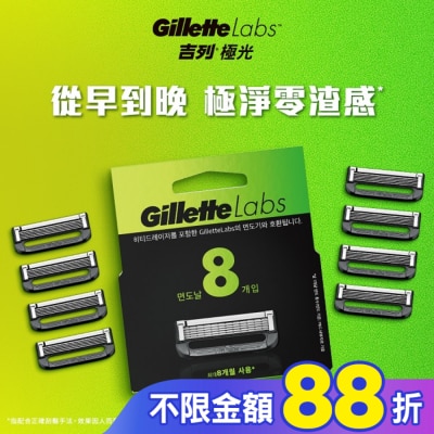 吉列 吉列 Labs 極光系列刮鬍刀頭 8刀入