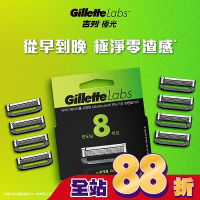 吉列 吉列 Labs 極光系列刮鬍刀頭 8刀入