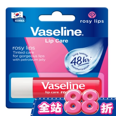 Vaseline 凡士林 - 凡士林玫瑰潤澤護唇膏 4.8g image