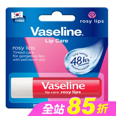 Vaseline 凡士林 - 凡士林玫瑰潤澤護唇膏 4.8g