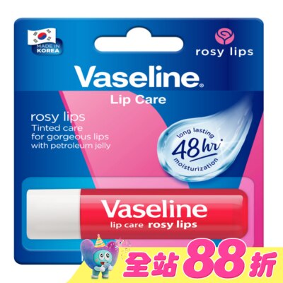 Vaseline 凡士林 - 凡士林玫瑰潤澤護唇膏 4.8g