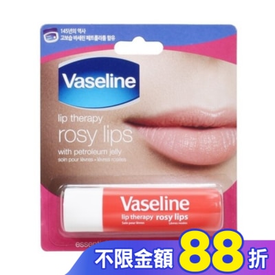 Vaseline 凡士林 凡士林玫瑰潤澤護唇膏 4.8g