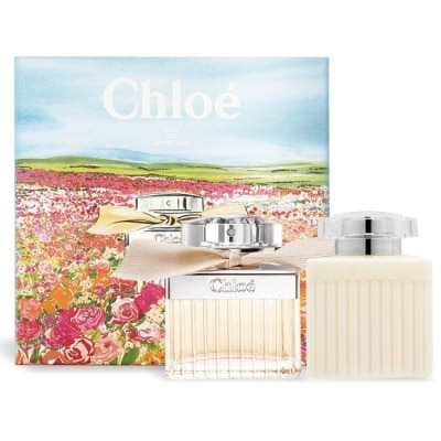 Chloe  克羅埃 Chloe 春遊花漾同名經典禮盒(淡香精50ml+身體乳100ml)-航空版