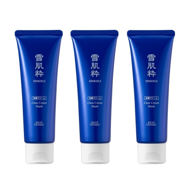 【KOSE 高絲】雪肌粋 雪肌粹 潔淨洗面乳120g 3入組 公司貨