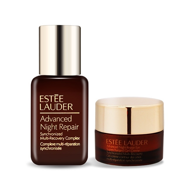 ESTEE LAUDER 雅詩蘭黛 特潤全能修護亮眼霜(5ml)+特潤超導全方位修護露(15ml)-專櫃公司貨