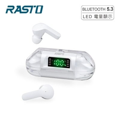 E-BOOKS RASTO RS53 太空艙電量顯示TWS真無線藍牙5.3耳機