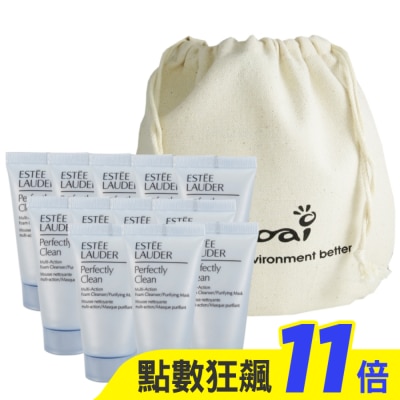 ESTEE LAUDER 雅詩蘭黛 雅詩蘭黛 細緻煥采雙效淨化潔面30mlx12(贈束口袋)