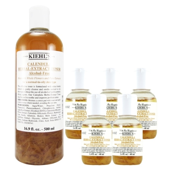 KIEHL，S 金盞花化妝水500ml(國際航空版)+40mlx5(公司貨)