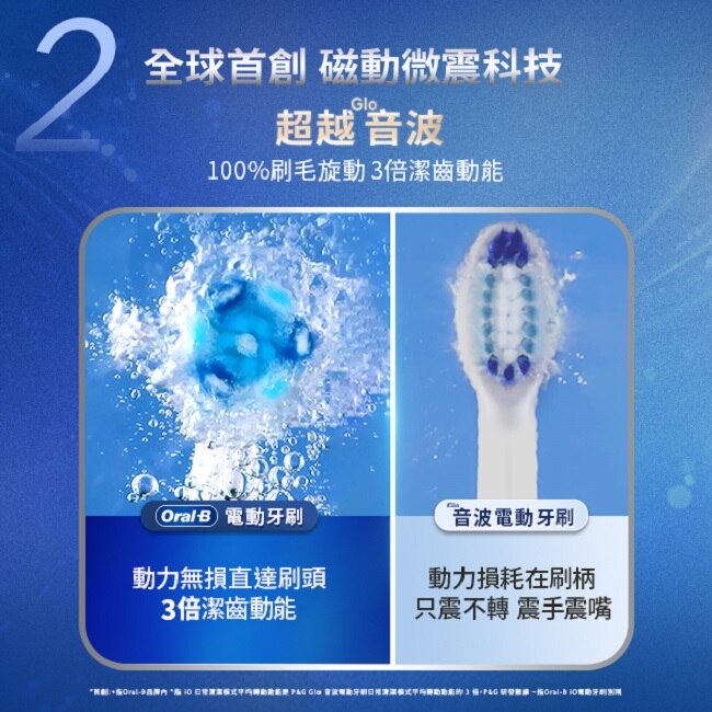 Oral-B 歐樂B iO3 微震科技電動牙刷(藍色)