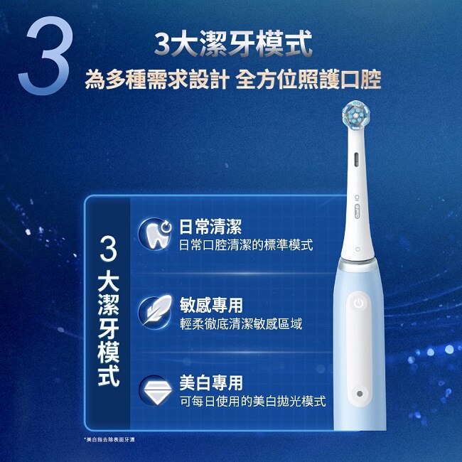 Oral-B 歐樂B iO3 微震科技電動牙刷(藍色)