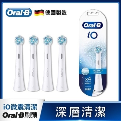 歐樂B ORAL-B Oral-B 歐樂B iO微震清潔刷頭4入