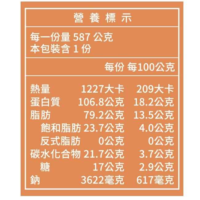 金車my料理所-花生滷豬腳587G