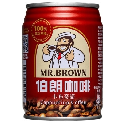 MR.BROWN 伯朗 伯朗咖啡卡布奇諾240ml x 24入/箱-箱購