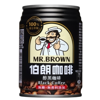 MR.BROWN 伯朗 伯朗醇黑咖啡240ml x 24入/箱-箱購