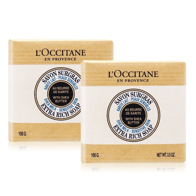 L OCCITANE L’OCCITANE 歐舒丹 乳油木牛奶皂(100g)X2-專櫃公司貨