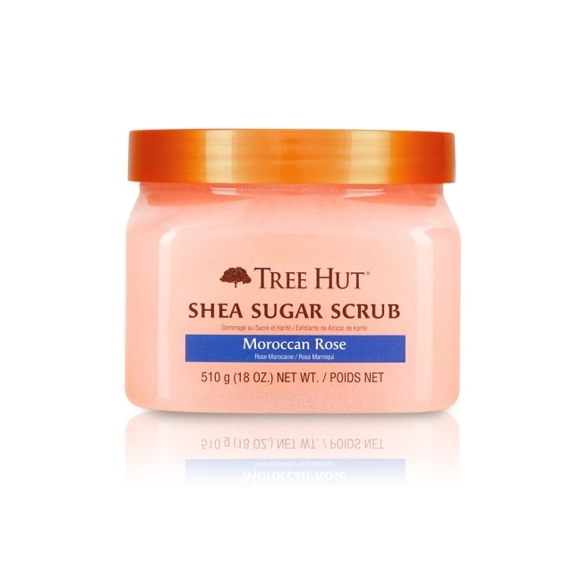 即期品【TREE HUT樹上小屋】乳木果蜜糖身體磨砂膏510g(摩洛哥玫瑰)-效期至202602