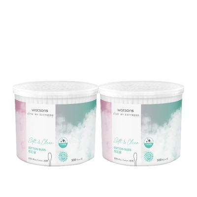 WATSONS 屈臣氏棉花棒300支2盒入