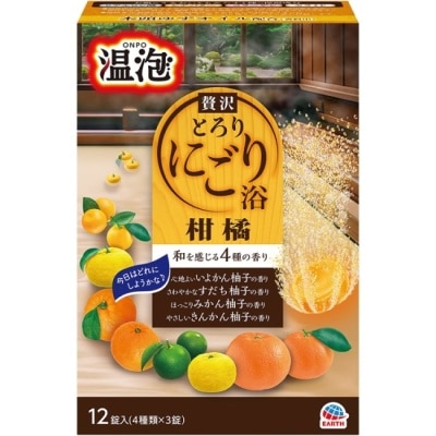 EARTH 溫泡濃郁碳酸入浴錠(奢華橘柚)520g