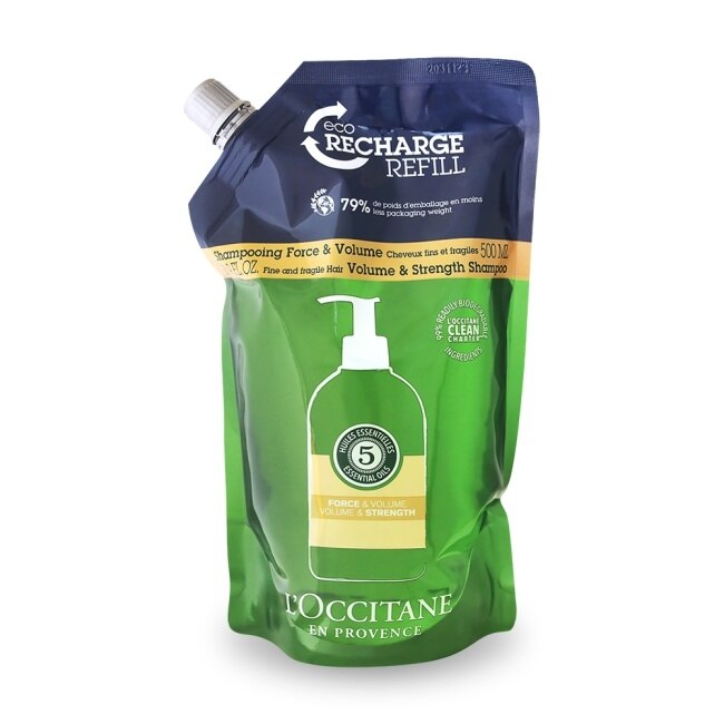 L’OCCITANE 歐舒丹 草本強韌洗髮乳補充包(500ml)-專櫃公司貨