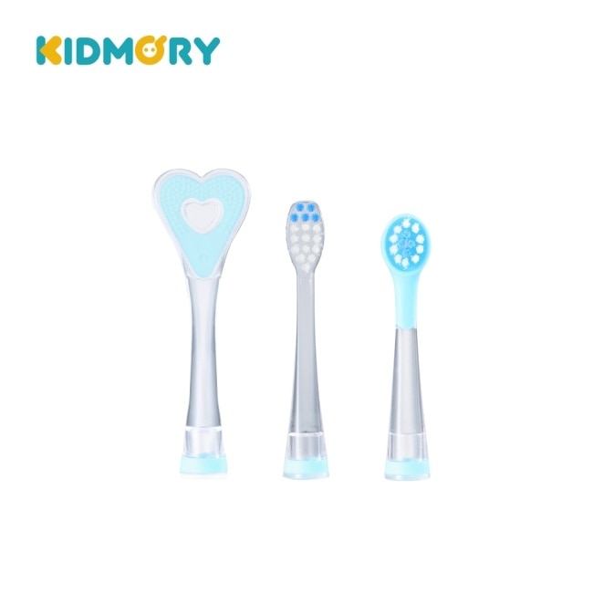 【KIDMORY】兒童炫彩音波電動牙刷 - 藍黑熊KM-266