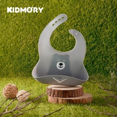 KIDMORY 【KIDMORY】矽膠寬口圍兜 - 台灣黑熊