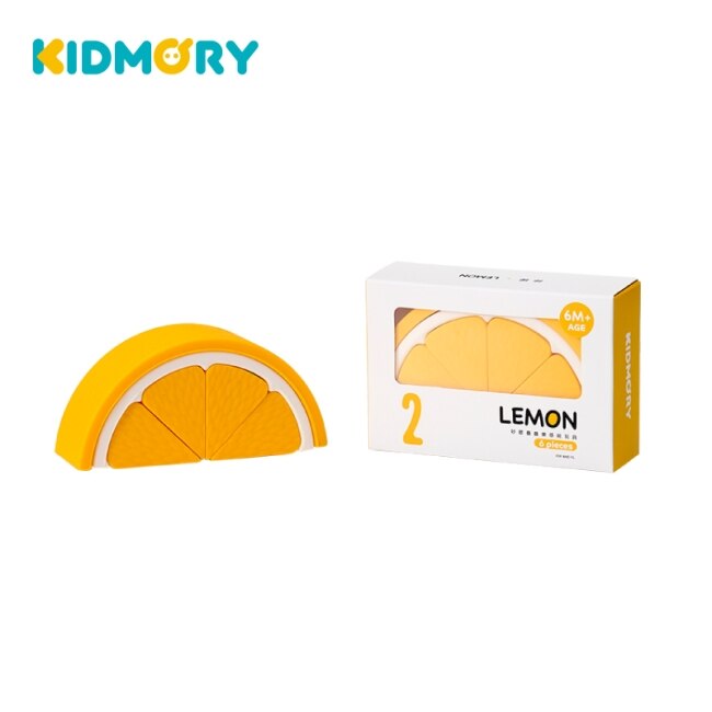 【KIDMORY】矽膠疊疊樂感統玩具 - 檸檬