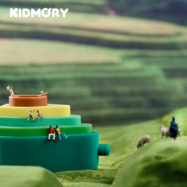 【KIDMORY】矽膠疊疊樂感統玩具 - 酪梨