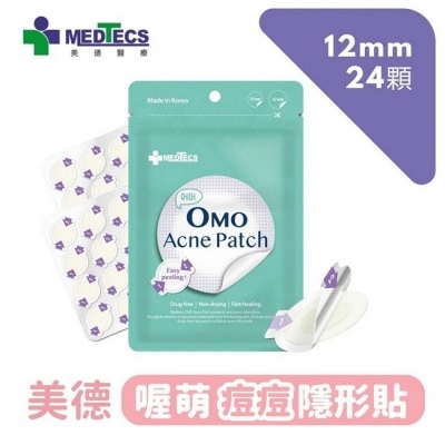 OMOMEDTECS美德 美德喔萌痘痘隱形貼-12mm*24貼