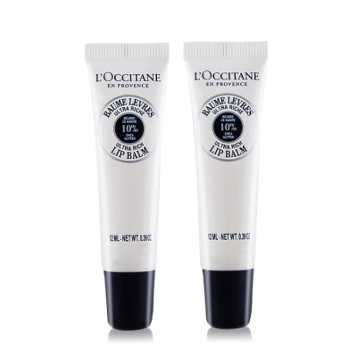 L’OCCITANE 歐舒丹 L’OCCITANE 歐舒丹 乳油木保濕護唇膏(12ml)X2-新版-國際航空版