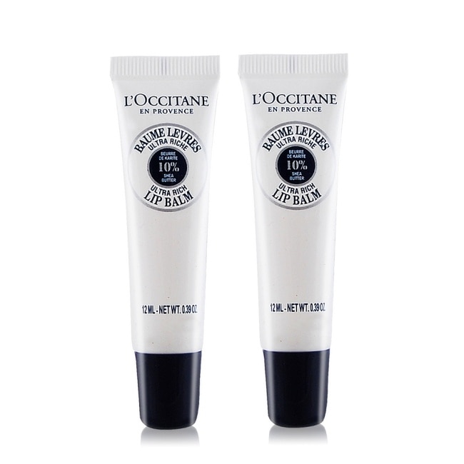 L OCCITANE L’OCCITANE 歐舒丹 乳油木保濕護唇膏(12ml)X2-新版-國際航空版