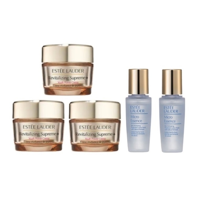 【ESTEE LAUDER 雅詩蘭黛】年輕無敵膠原霜15mlx3+微分子肌底原生露15mlx2 公司貨