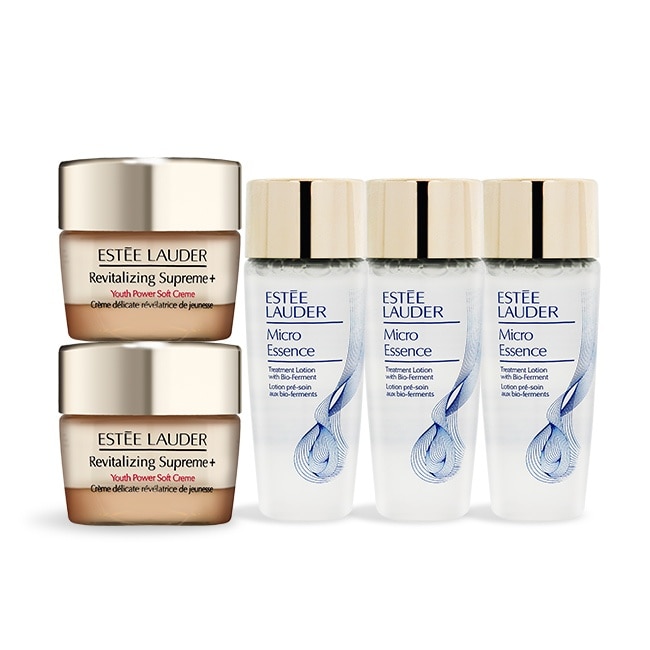 ESTEE LAUDER 雅詩蘭黛 年輕無敵膠原霜(15ml)X2+微分子肌底原生露(30ML)X3-專櫃公司貨