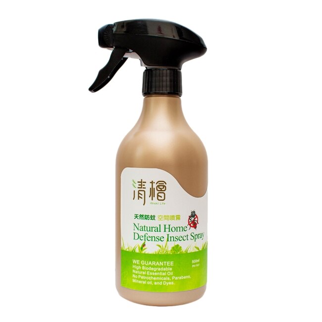 【清檜Hinoki Life】天然驅蚊蟲空間噴霧x2瓶(500ml/瓶)