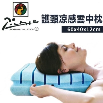 家購網嚴選 【家購網嚴選】畢卡索護頸涼感雲中枕 60x40x12cm