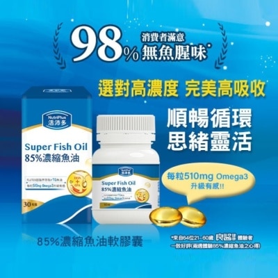 NutriPlus 活沛多 活沛多 85%濃縮魚油軟膠囊 30粒