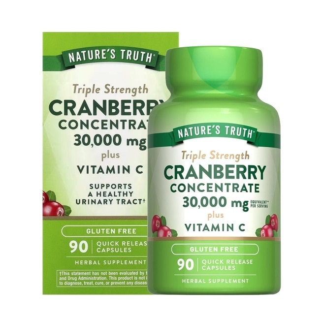 綠萃淨 50倍濃縮蔓越莓+C膠囊(90粒/瓶)