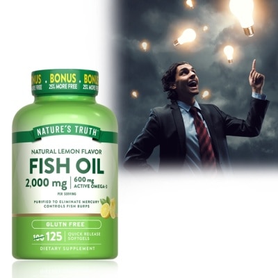 Nature`s Truth綠萃淨 綠萃淨 TG型魚油檸檬味軟膠囊(125粒/瓶)