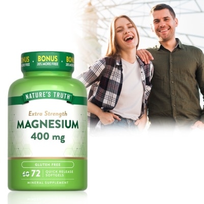 NATURESTRUTH 綠萃淨 優化鎂400mg軟膠囊(72粒/瓶)
