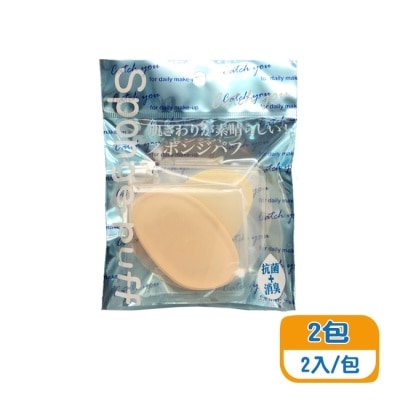 BEAUTYFANS Beauty Fans果凍氣墊雙效粉撲(葉子)2入x2包