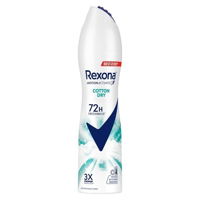 【蕊娜 Rexona】蕊娜制汗爽身噴霧-清新舒棉 135ML (新舊包裝隨機出貨)