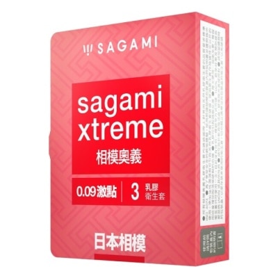 SAGAMI 相模奧義 0.09 激點 乳膠保險套 3 入