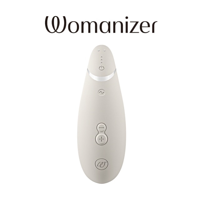 德國Womanizer Premium 2 吸吮愉悅器-白灰