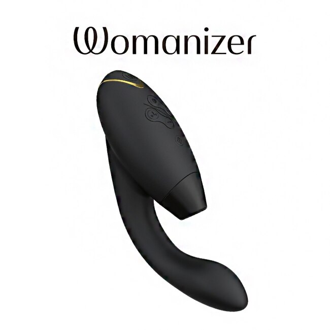 德國 Womanizer Duo2 震動吸吮愉悅器-黑