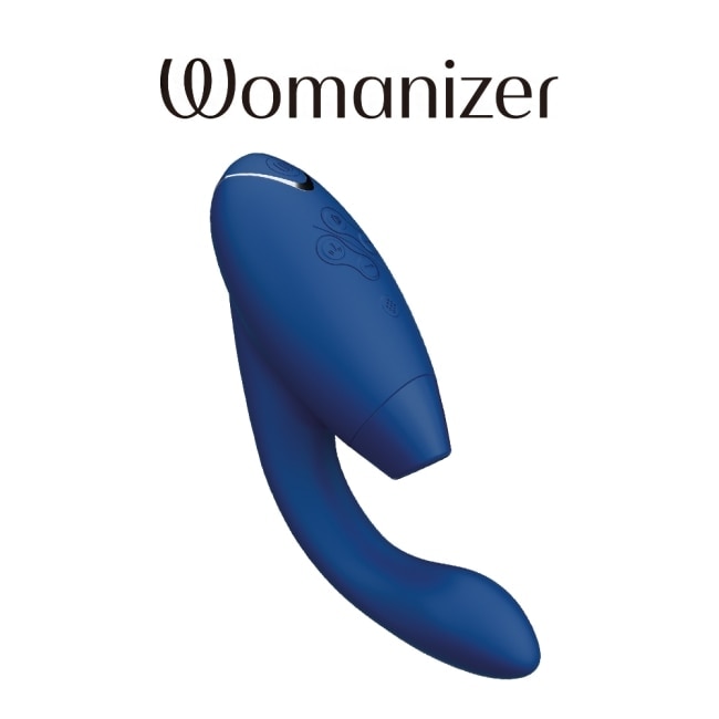 德國 Womanizer Duo2 震動吸吮愉悅器-藍莓