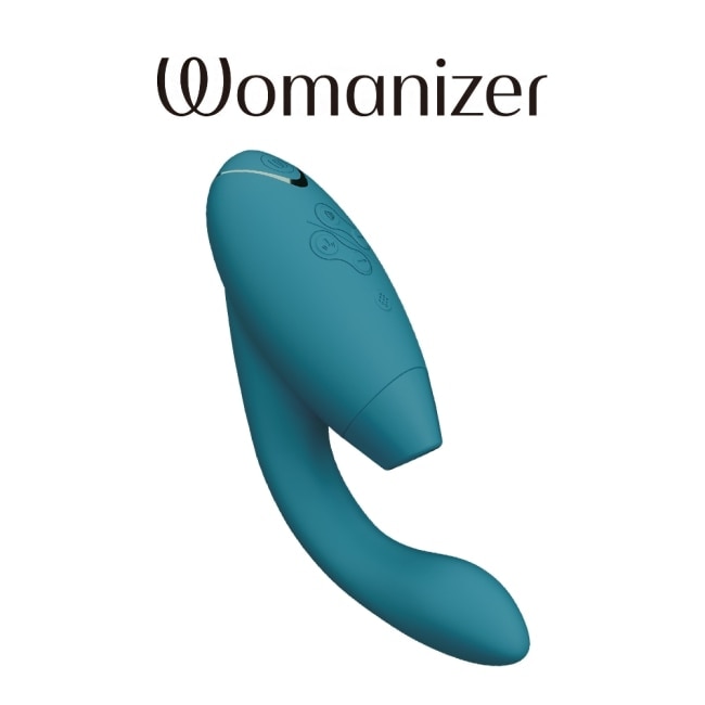 德國 Womanizer Duo2 震動吸吮愉悅器-深綠