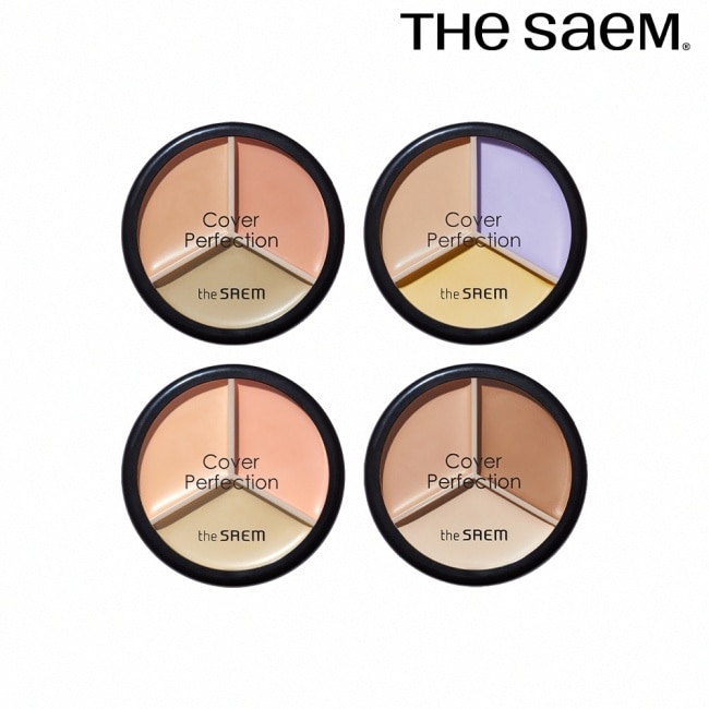 【韓國 THE SAEM 得鮮】 完美三色遮瑕膏13.5g-01