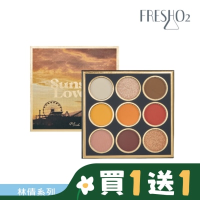 FRESHO2 FreshO2 X 林倩 Sunset LOVER 9色眼影盤 10.2g